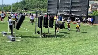 Najee Harris And Jaylen Warren Run Through Bags At Steelers OTAs