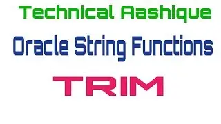 trim function in Oracle string functions