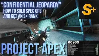 How To Solo Spec Ops S+ Confidential Jeopardy || Project Apex || ROBLOX