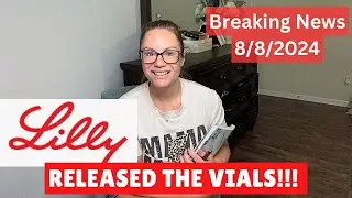 🛑BREAKING NEWS 8/8/2024🛑 LILLY RELEASES THE VIALS! ZEPBOUND FOR WEIGHT LOSS