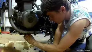 KawasakiKLE400 engine repare PART3