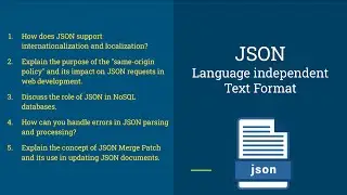 Json Interview Questions | Part 6