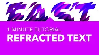 REFRACTED text effect using Affinity Photo