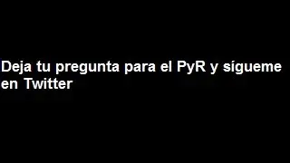 Deja tu pregunta para el Preguntas y Respuestas y sígueme en Twitter