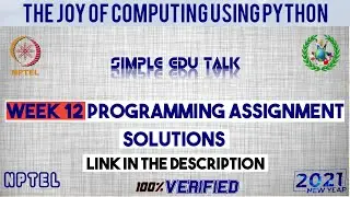NPTEL The Joy Of Computing Using Python week 12 all 3 programming assignment answer with link code