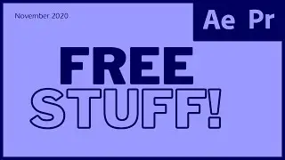 💰FREE STUFF for Adobe After Effects and Premiere Pro Users (Nov 2020)