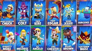 ALL NEW SKINS IN BRAWL STARS WINNING ANIMATIONS