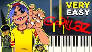 Gorillaz - Feel Good INC. | Piano Tutorial | Easy | Notes