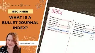 The What, Why & How Of The Bullet Journal Index | Bullet Journal Basics