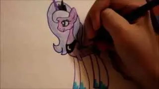 Как нарисовать пони Принцесса Луна