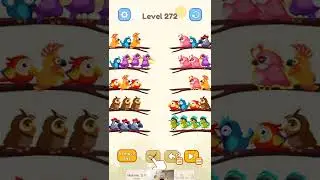 Bird Color Sort Puzzle Level 272 Solution