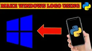 Make Windows logo using python in mobile ||#python #pydroid3 #windows #learnpythoninmobile