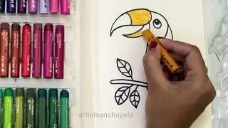 Easy Bird Drawing Tutorial | Learn to Draw a Cute Bird in Minutes! #kidsdrawing