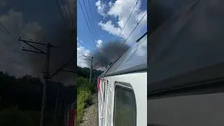 Машинист Поезда на 3М62у везет медицинский поезд 🚂🫡 #железнаядорога #train #поезда #поезд #railway