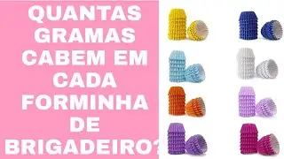 Qual tamanho certo  das forminhas de  brigadeiro