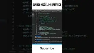 Model inheritance Djnago 