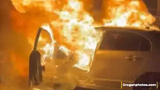 Valley Stream/ Queens Border Car Fire