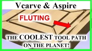 Flutes - How To Do Fluting / Flutes Toolpath, Vectric Vcarve & Aspire