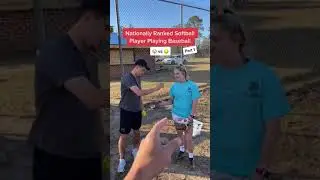 D1 Softball Recruit Pitching a Baseball