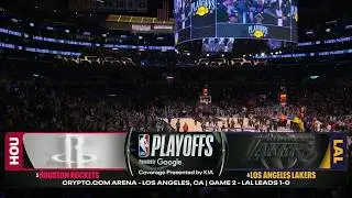 NBA Playoffs on NBC intro | HOU@LAL | 4/21/2026 (GM2)