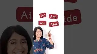 Ad, add, aid, aide #homophones #learnenglish #englishvocabulary #studyenglish #shorts #shortsindia