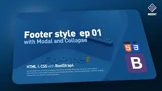 Footer style with modal and collapse - ep01