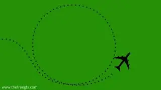 plane green screen video flight silhouette