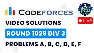 Codeforces Round 1029 (Div 3) | Video Solutions - A to F | by Vibhaas | TLE Eliminators