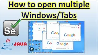 How to open multiple windows/tabs in Selenium Web driver Automation | Pradeep Nailwal