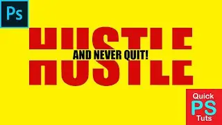 Quick!  How to Slice Text in Photoshop - T-Shirt Design Tutorial