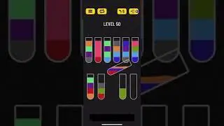 Прохождение Water Sort Puzzle level 50 🟠🟡🟢