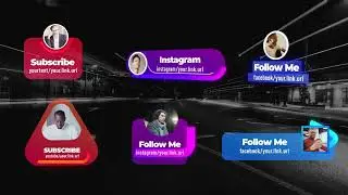 Social Media Lower Thirds Premiere Pro