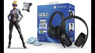 Обзор наушников PlayStation Gold Stereo Headset Black 2.0 +код активации FORTNITE