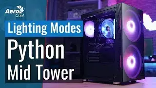 AeroCool Python Mid Tower Case - 60 Lighting Modes