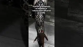 Tatuaje en la rodilla 😱