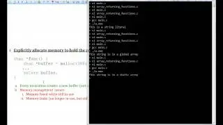 How to Return an Array from a Function in C Part 2/2