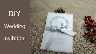 Easy to make handmade wedding invitation