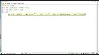 write a python program to print the version of the python