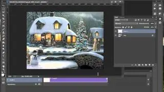 Новогодняя анимация в Photoshop. Урок 4. Катание Деда Мороза