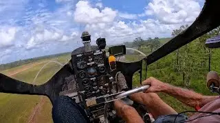 Homebuilt two seat Gyro-Copter Flight