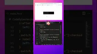 Animated Toggle Switch | HTML CSS Only 