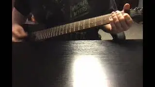 distorted guitar with wobble synth effect