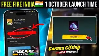 FREE FIRE INDIA🇮🇳 1 OCTOBER PLAYSTORE ❤ LAUNCH TIME😱 STORE GAMING