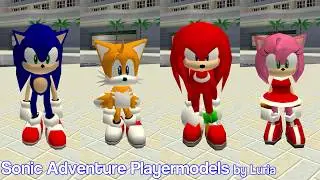 Sonic Adventure Playermodels - Garry's Mod Addon (Early Showcase)