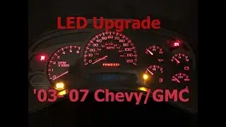 How to install LEDs in 2003-2007 (classic) Chevy, GMC, Escalade instrument cluster