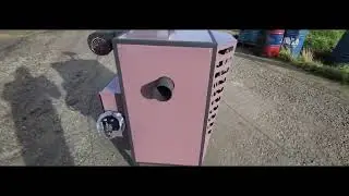 Новинка в мире отопления Калорифер Ставрос-М  10 -50 квт Печь на отработке. Запатентован