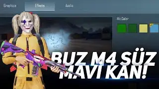 BUZ M4 OLMADAN MAVİ HASAR EFFECT'İ YAPTIM!! / PUBG MOBILE