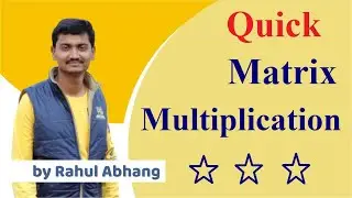 Quick matrix multiplication |Assure correct answer |Complete knowledge 11,12 CBSC