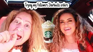 Trying my followers favorite Starbucks Drinks with MamaDreamz