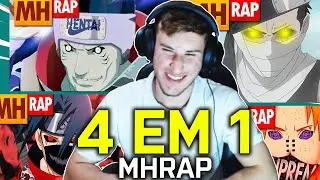 REACT 4 em 1 | MHRAP - VIBE ZABUZA/ Tipo Pain/ NINJA DESCOLADO/ Tipo Kisame
